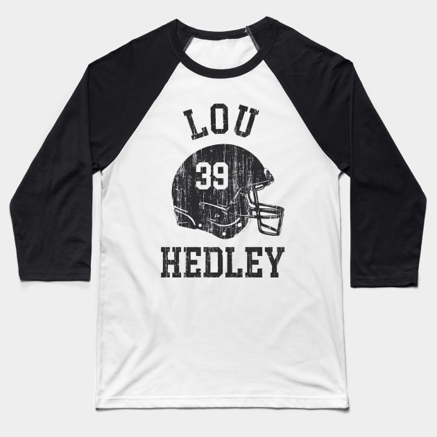 Lou Hedley New Orleans Helmet Font Baseball T-Shirt by TodosRigatSot